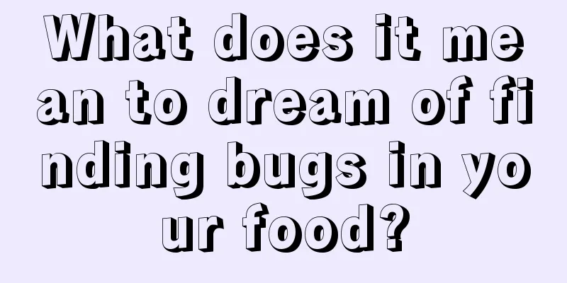 What does it mean to dream of finding bugs in your food?