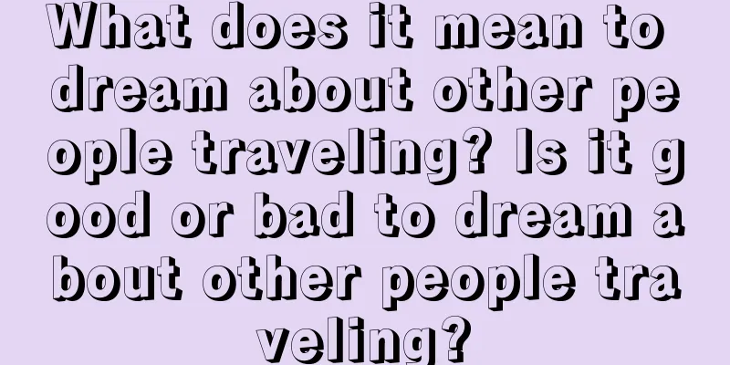 What does it mean to dream about other people traveling? Is it good or bad to dream about other people traveling?