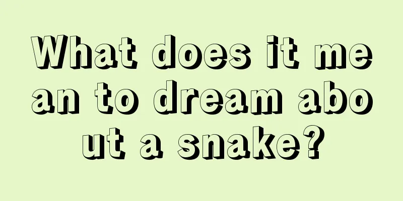 What does it mean to dream about a snake?