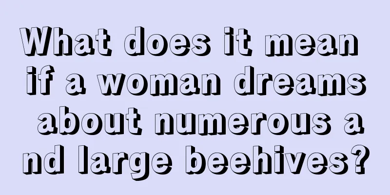 What does it mean if a woman dreams about numerous and large beehives?