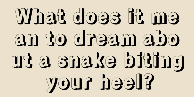 What does it mean to dream about a snake biting your heel?