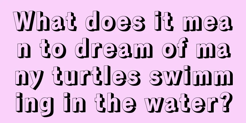 What does it mean to dream of many turtles swimming in the water?