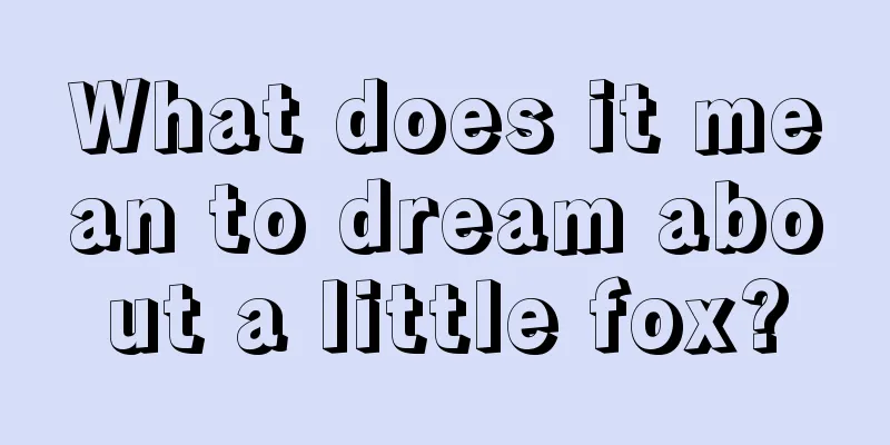 What does it mean to dream about a little fox?