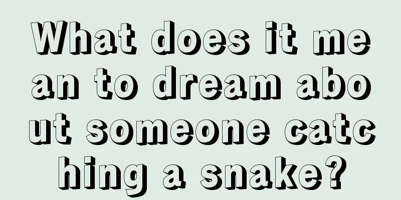 What does it mean to dream about someone catching a snake?