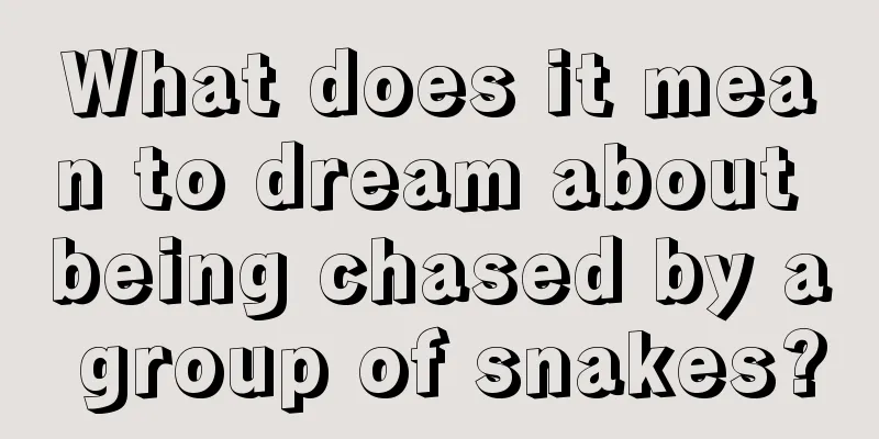 What does it mean to dream about being chased by a group of snakes?