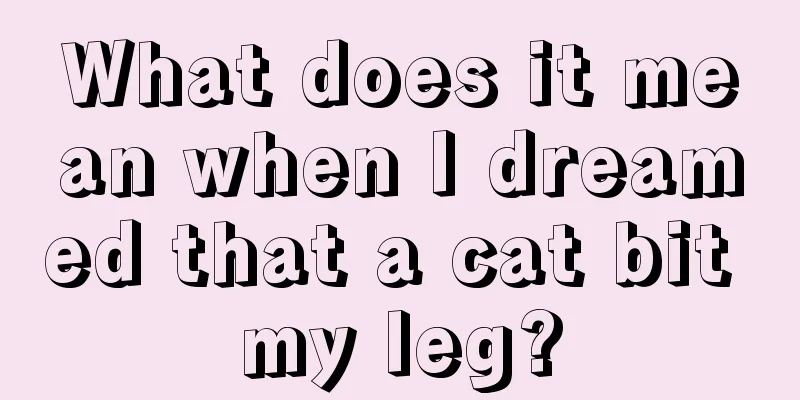 What does it mean when I dreamed that a cat bit my leg?