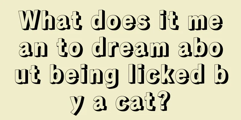 What does it mean to dream about being licked by a cat?