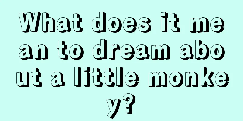 What does it mean to dream about a little monkey?