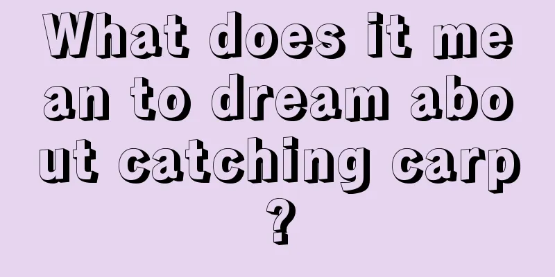 What does it mean to dream about catching carp?