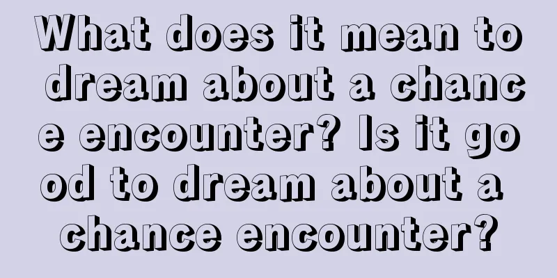 What does it mean to dream about a chance encounter? Is it good to dream about a chance encounter?