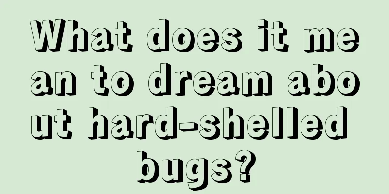 What does it mean to dream about hard-shelled bugs?