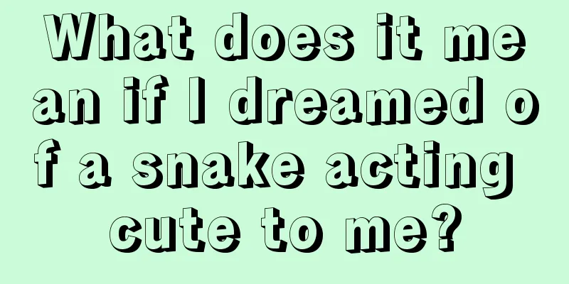 What does it mean if I dreamed of a snake acting cute to me?