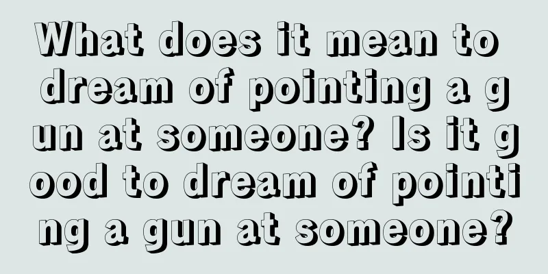 What does it mean to dream of pointing a gun at someone? Is it good to dream of pointing a gun at someone?