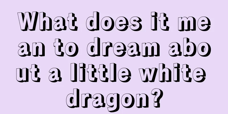 What does it mean to dream about a little white dragon?