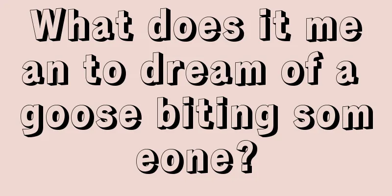 What does it mean to dream of a goose biting someone?