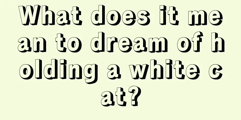 What does it mean to dream of holding a white cat?