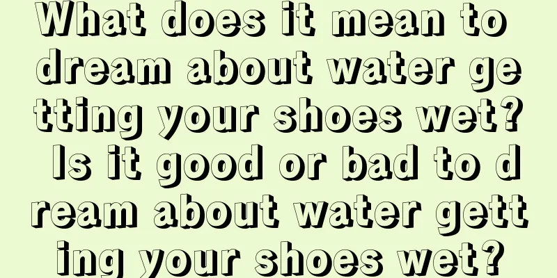 What does it mean to dream about water getting your shoes wet? Is it good or bad to dream about water getting your shoes wet?