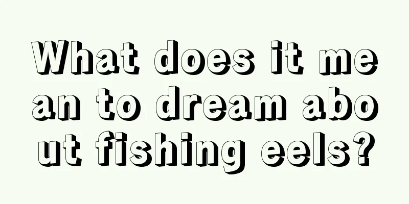 What does it mean to dream about fishing eels?