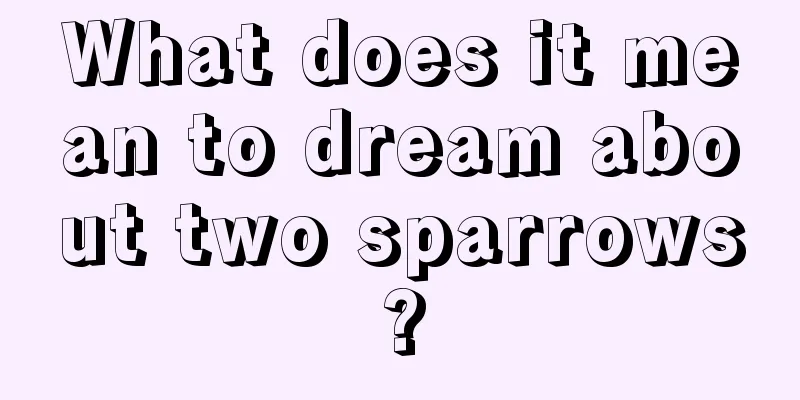 What does it mean to dream about two sparrows?