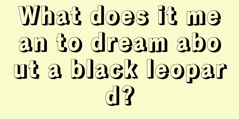 What does it mean to dream about a black leopard?