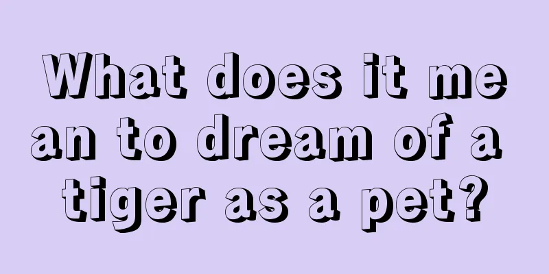 What does it mean to dream of a tiger as a pet?