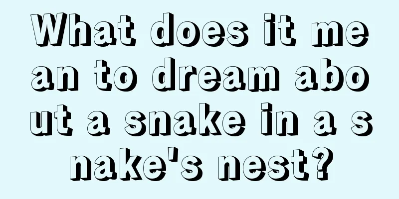 What does it mean to dream about a snake in a snake's nest?