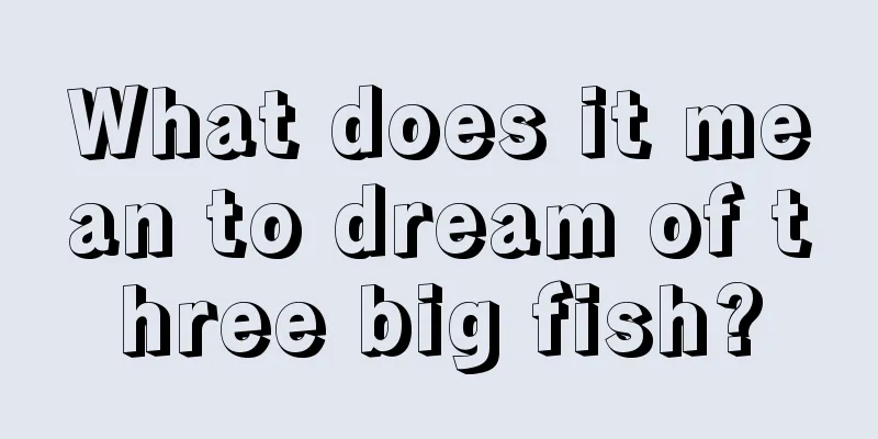 What does it mean to dream of three big fish?