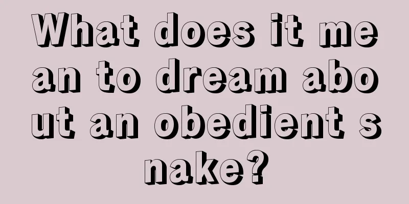 What does it mean to dream about an obedient snake?