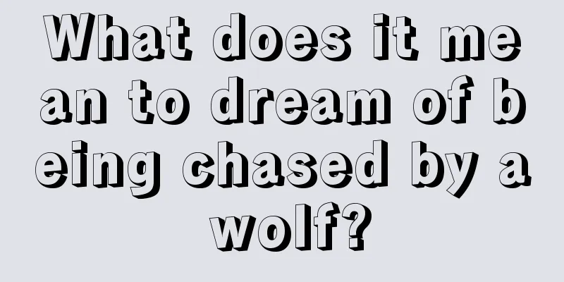 What does it mean to dream of being chased by a wolf?