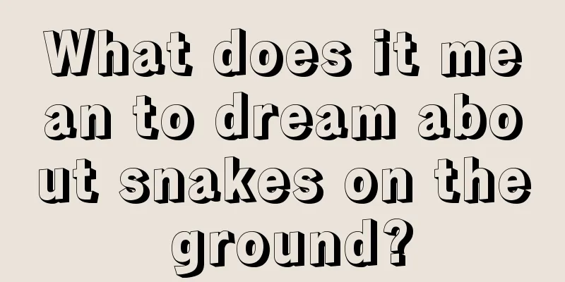 What does it mean to dream about snakes on the ground?