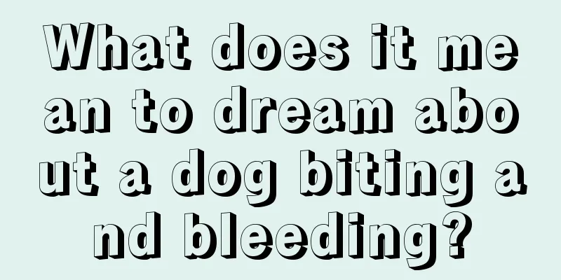 What does it mean to dream about a dog biting and bleeding?