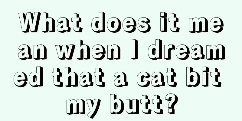 What does it mean when I dreamed that a cat bit my butt?