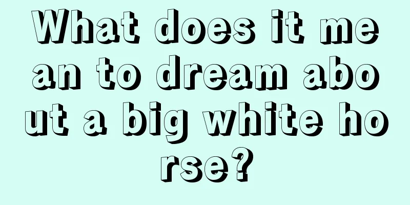 What does it mean to dream about a big white horse?