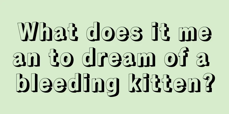 What does it mean to dream of a bleeding kitten?