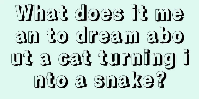 What does it mean to dream about a cat turning into a snake?