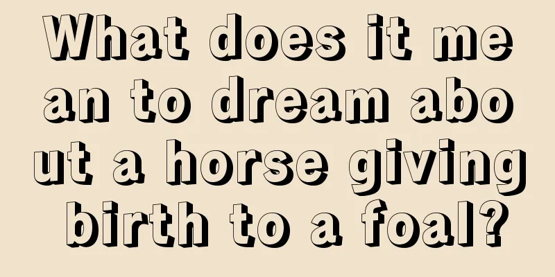 What does it mean to dream about a horse giving birth to a foal?