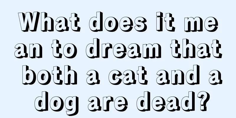 What does it mean to dream that both a cat and a dog are dead?