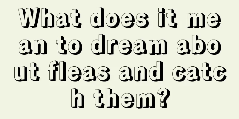 What does it mean to dream about fleas and catch them?