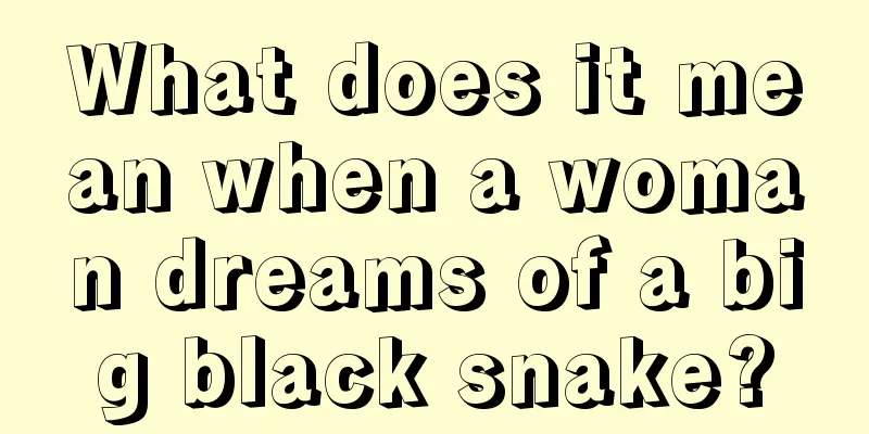 What does it mean when a woman dreams of a big black snake?