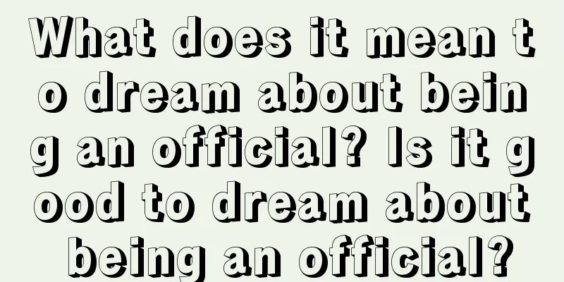 What does it mean to dream about being an official? Is it good to dream about being an official?