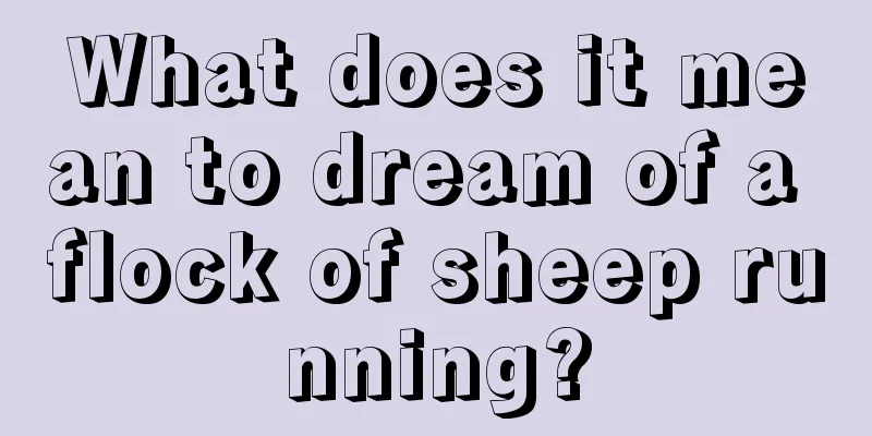 What does it mean to dream of a flock of sheep running?