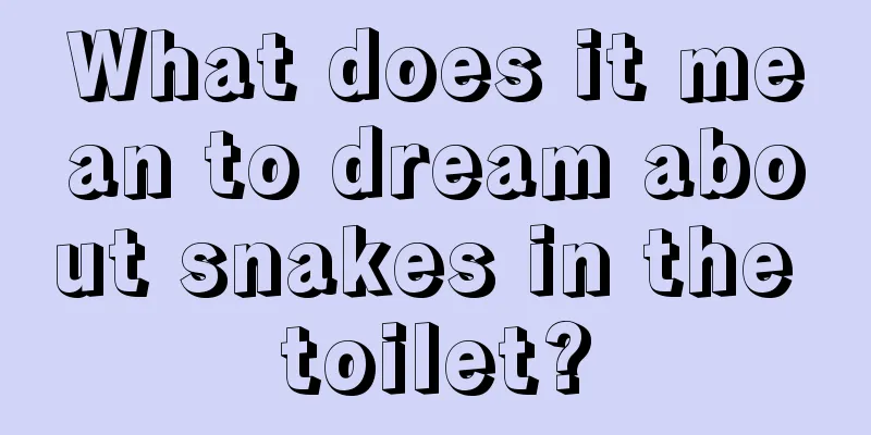 What does it mean to dream about snakes in the toilet?