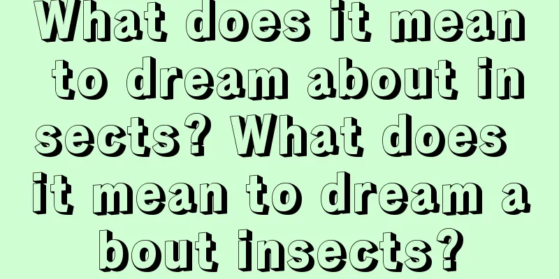 What does it mean to dream about insects? What does it mean to dream about insects?