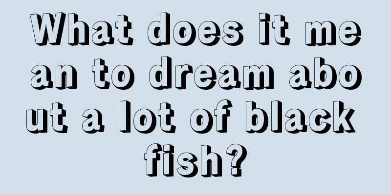 What does it mean to dream about a lot of black fish?