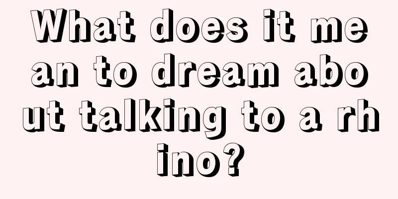 What does it mean to dream about talking to a rhino?