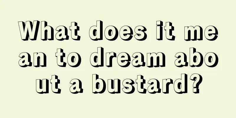 What does it mean to dream about a bustard?