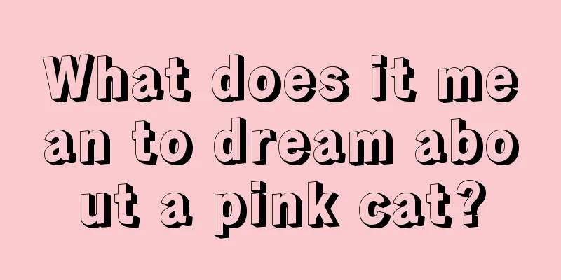 What does it mean to dream about a pink cat?