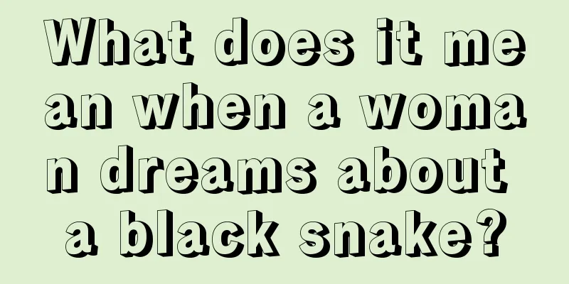 What does it mean when a woman dreams about a black snake?