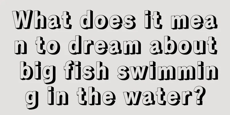 What does it mean to dream about big fish swimming in the water?