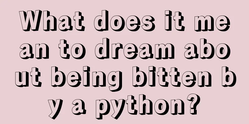 What does it mean to dream about being bitten by a python?